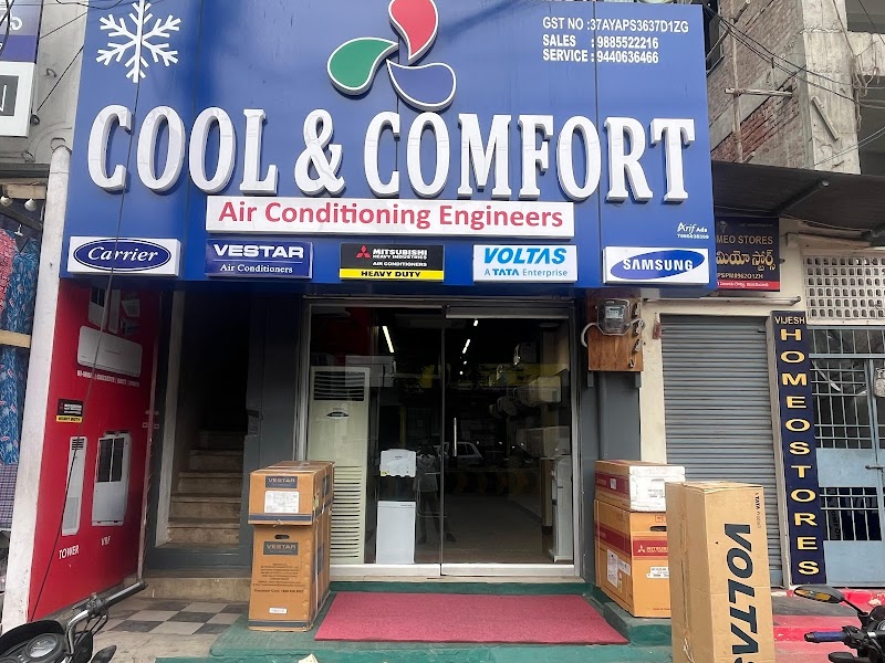 Cool & Comfort Air Conditioning Engineers - AC Service in Governor Peta, Vijayawada