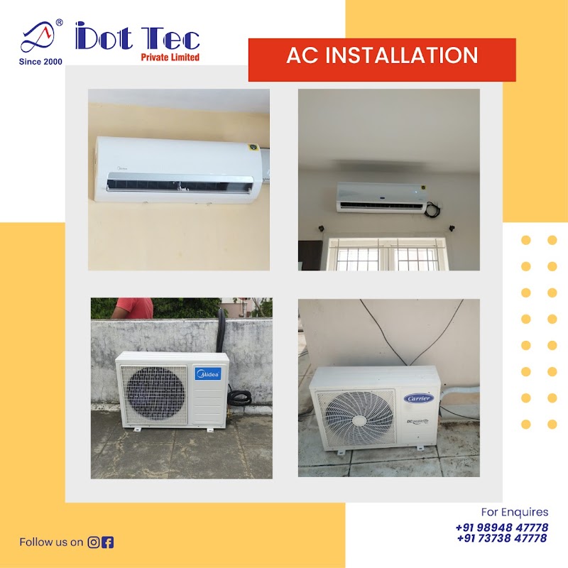 Dot Tec Air Conditioner, Refrigerator, Washing Machine, Electrician & Plumbing Service - AC Service in Poonthottam Nagar, Coimbatore