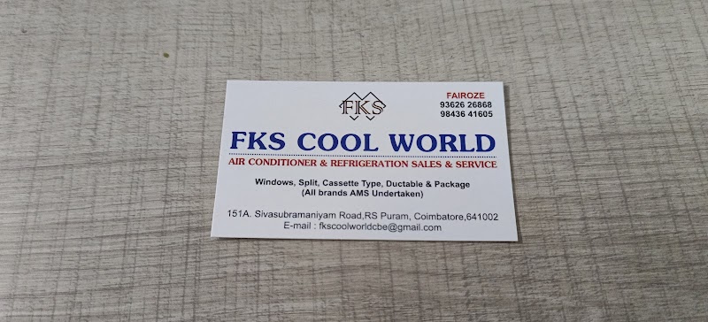 Fks Cool World | Best Ac service in Coimbatore - AC Service in R.S. Puram, Coimbatore