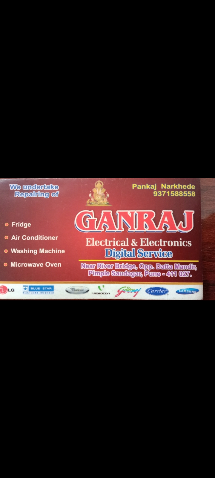 GANRAJ ELECTRONICS REPAIRING SERVICE