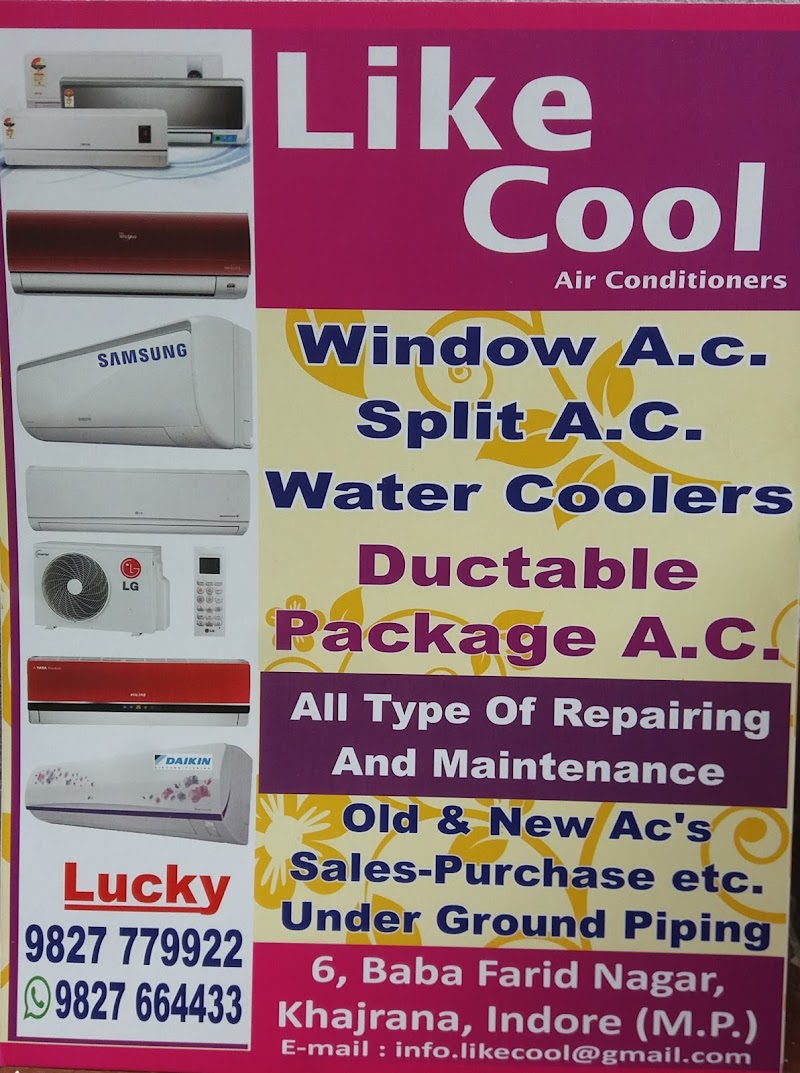 Like Cool Airconditioner | Best Ac Repair In Indore | Best Ac Installation Service | Washing Machine Repair In Indore - AC Service in Bengali Colony, Indore