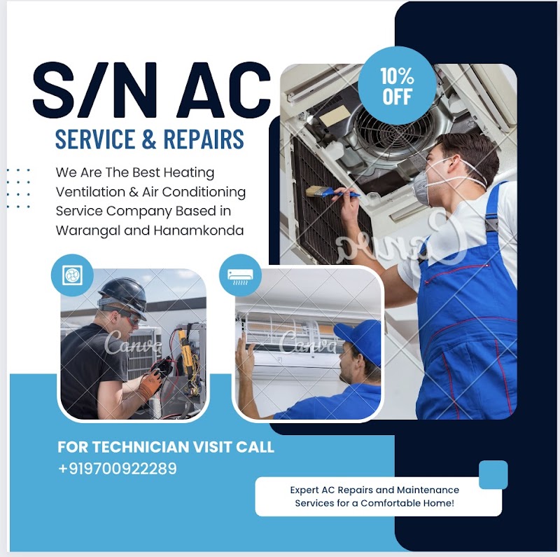 S/N Air Conditioner(AC) Repairs and Services - AC Service in Subedari, Hanamkonda